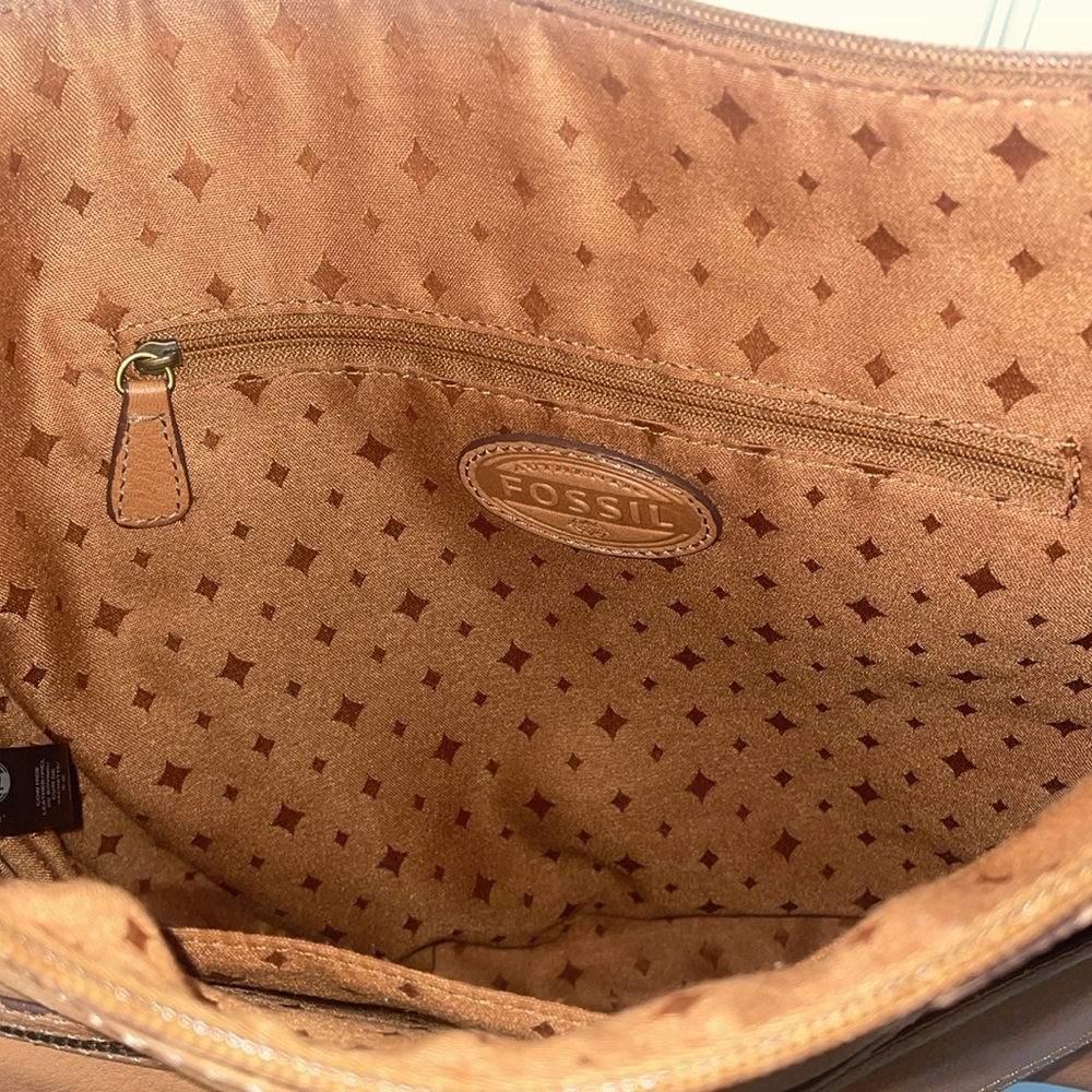 Fossil Morgan leather saddle compartment bag - Picture 5 of 7
